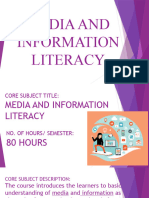 Media and Information Literacy Introduction