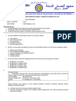 Soal Ujian Bahasa Indonesia Semester Ganjil Kelas Xii (Agama, Ipa 2