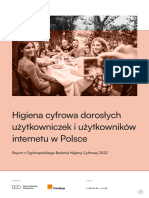 Ogolnopolskie Badanie Higieny Cyfrowej 2022 - Raport