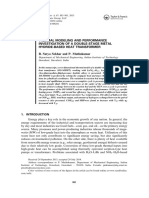 2015 - Thermal Modeling and Performance Investigation of A Double Stage Metal Hydride Based Heat Transformer - Sekhar