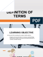 NCM 105 Lesson 1 - Definition of Terms
