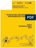 CUADERNILLO Ingreso 2024 T.U. Instrumentista Musical.