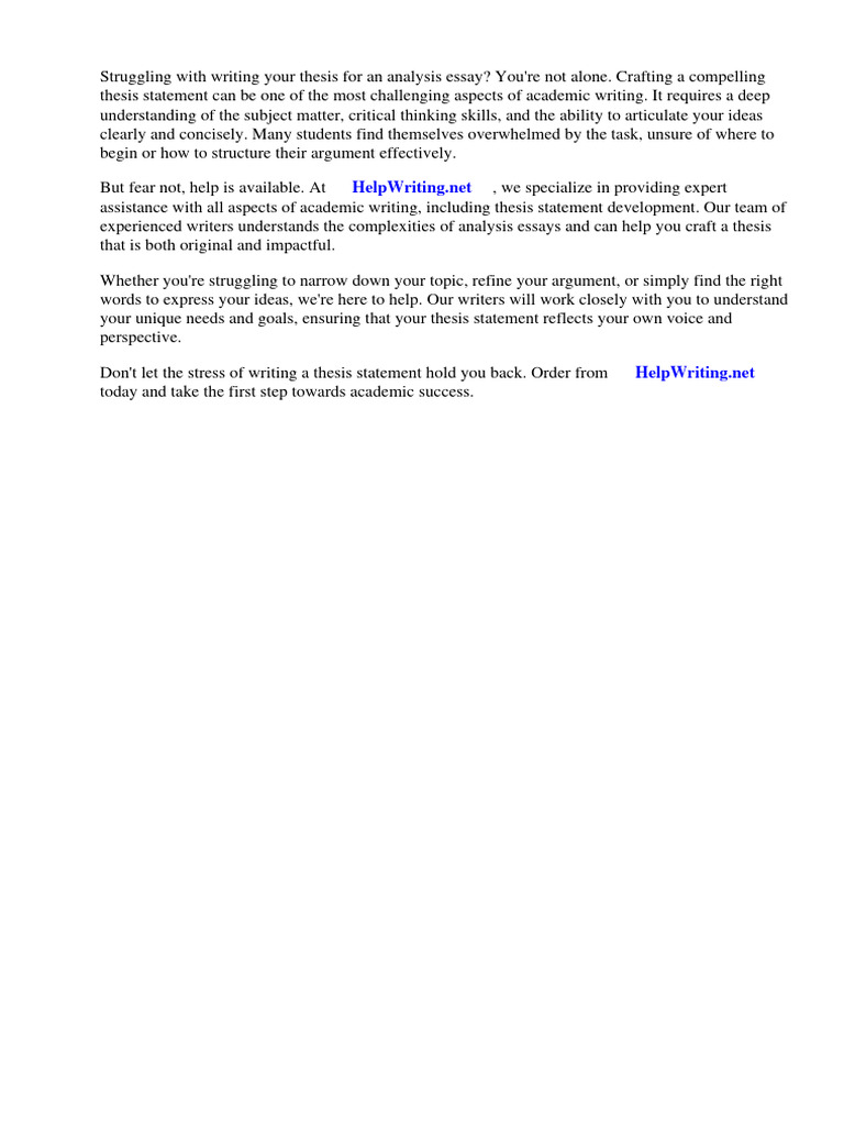 Crafting Effective Thesis Statements | PDF | Essays | Thesis