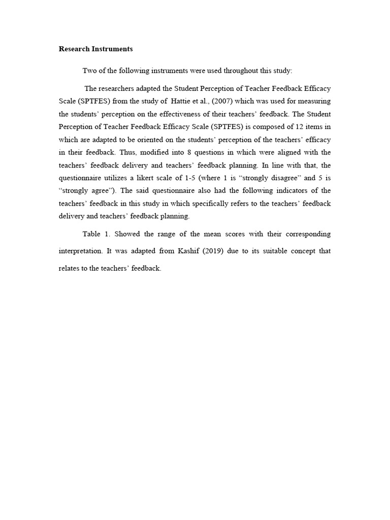 REVISED INSTRUMENT | PDF | Motivational | Motivation