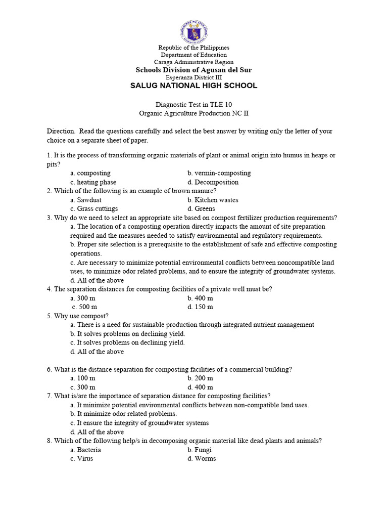 diagnostic-test-grade-10-pdf-compost-organic-matter