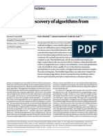 Automated Discovery of Algorithms From Data: Nature Computational Science