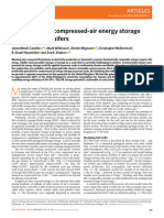 Inter-Seasonal Compressed-Air Energy Storage Using Saline Aquifers