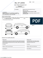 Bill of Lading: Auction Direct Transport LLC