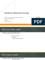 Iterative Statement (Loop)