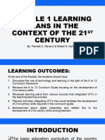 Module 1 Learning Plans in The Context of