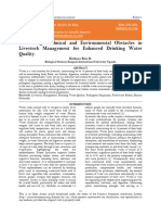 Addressing Technical and Environmental Obstacles in Livestock Management For Enhanced Drinking Water AQuality