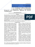 The Intersection of Traditional African Matriarchy, Neo-Colonialism, and Gender Equality A Decolonizing Perspective and Collaborative Approach For Societal Transformation