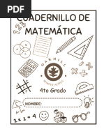 Cuadernillo Matemática 4° Grado