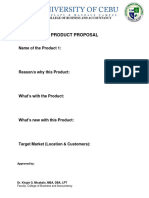 Product Proposal Template