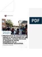 Protocolo de Actuacin en Caso de Maltrato o Violencia Escolar Entre Miembros de La Comunidad Educativa - DENHAM SCHOOL 2023