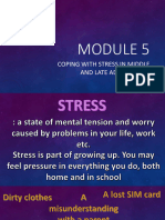 Module 5 Coping With Stress in Middle and Late Adolescence