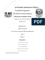 Práctica 4 EL CICLO DEL SULFATO DE COBRE PENTAHIDRATADO