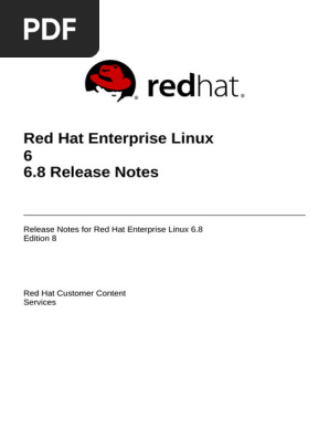 Red Hat Enterprise Linux-6-6.8 Release Notes-En-Us | PDF | Hyper V