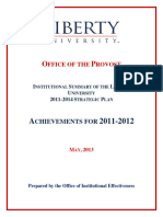 2011-2012 Strategic Plan Summary