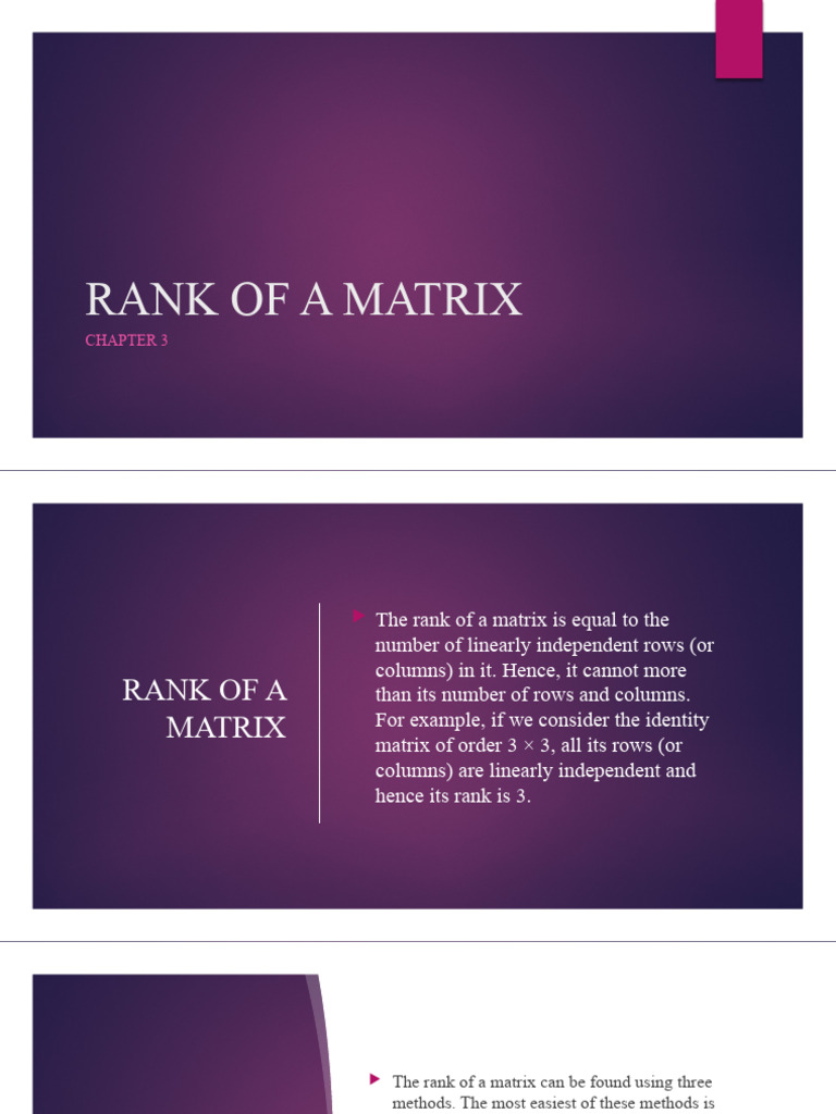 Chapter 3 Of Matrices Pdf Matrix Mathematics Determinant