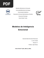 Analisis de Los Modelos de Inteligencia Emocional