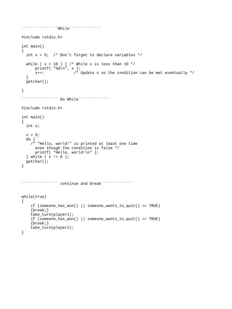 Loops | PDF
