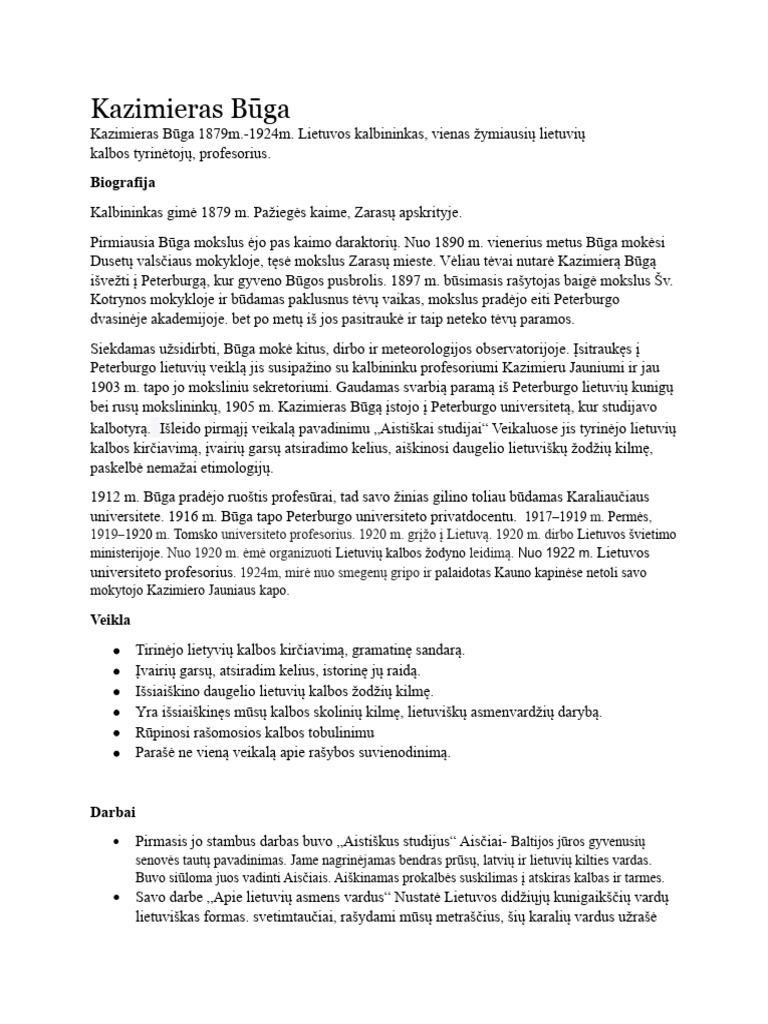 Kazimieras Būga PDF