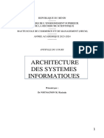 Architecture des systèmes informatiques