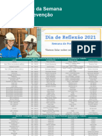 Programação Da Semana Interna de Prevenção