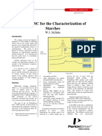 Use of DSC For The Characterization of Starches