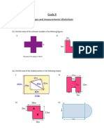 Shapes&Measurements Worksheet