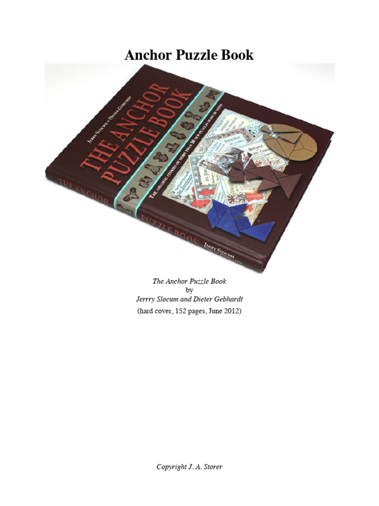 Anchor Puzzle Book PDF