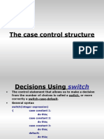 The Case Control Structure