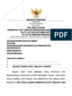 4 Maret 2024 Sambutan Walikota Dalam Apel Kerja Jajaran Pemkot Tomohon Bulan Maret