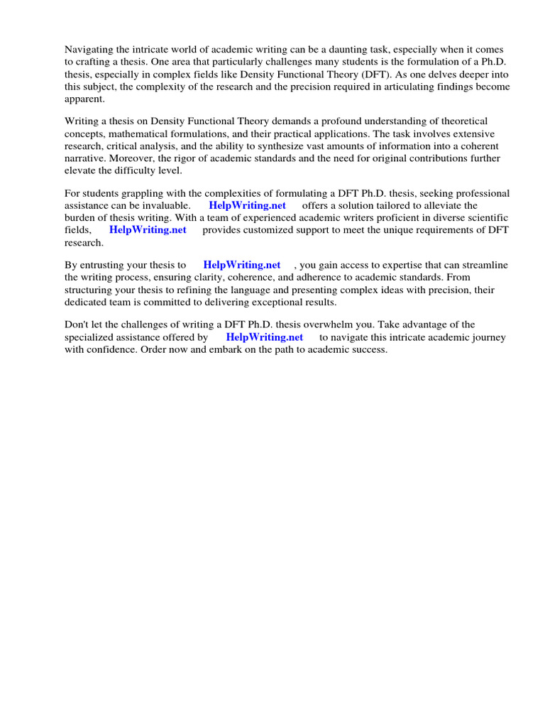 DENSITY FUNCTIONAL THEORY THESIS PDF visual data 8