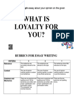 What Is Loyalty For You