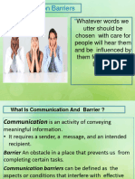 Unit 1 MBA Barriers To Communication New