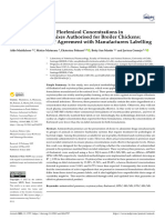 Oxytetracycline and Florfenicol Concentrations in