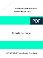 Pelatihan Cara Memilih Dan Menyeleksi Karyawan Dengan Tepat