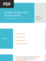 Analytical Heirarchy Process