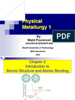 Physical Metallurgy - 2 - Atomic Bonding