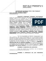 Amparo Contra Emplazamiento Rodolfo Ramirez Hutchinson