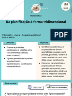 Da Planificação À Forma Tridimensional: Matemática