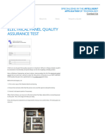 Control Panel Quality Test Quality Assurance Test Robinson Engineering, INC