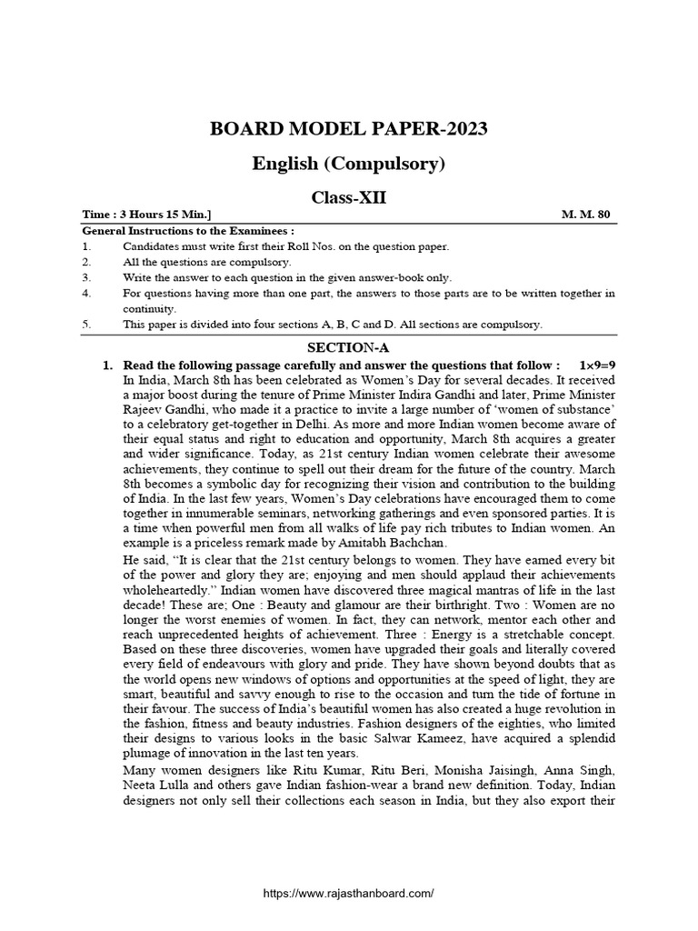 12TH ENGLISH MODEL PAPER 2023 PDF DOWNLOAD visual data 5