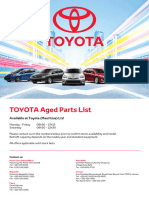 TOYOTA GENUINE PARTS CLEARANCE - Catalogue