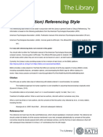 APA American Psychological Association Style Guide-7th
