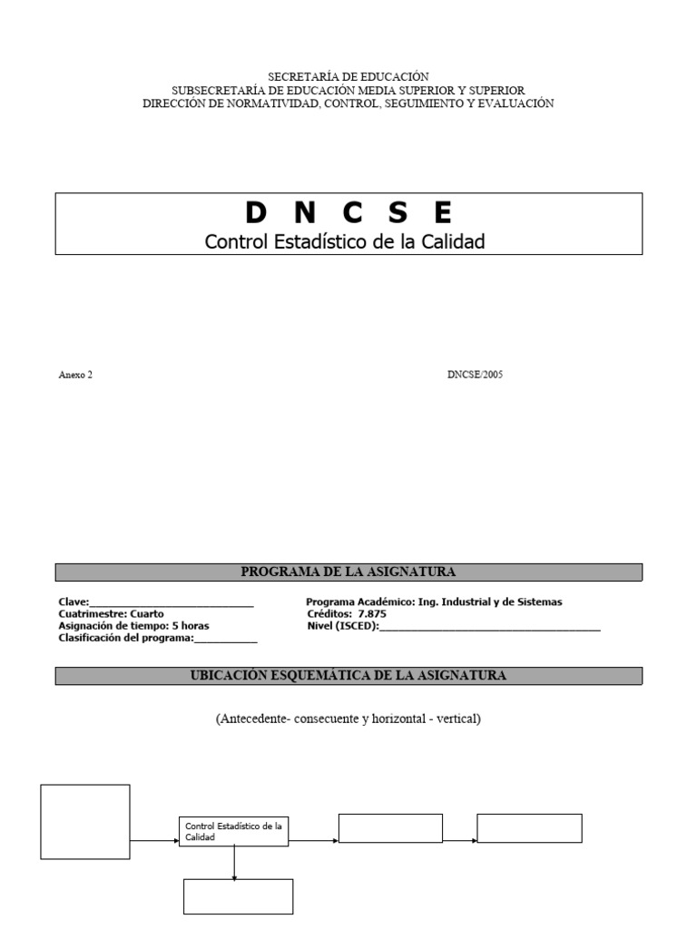 Control Estadístico de la Calidad en Ingeniería | PDF | Metodología ...