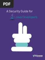 Security Guide For Java Developers