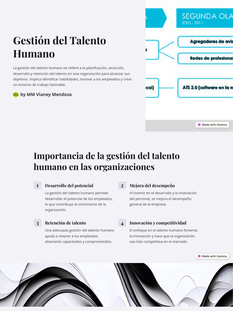 Gestion Del Talento Humano | PDF | Gestión del talento | Gestión de ...